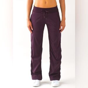 Brand New with Tag -Lululemon Dance Studio Pant III (Regular) Lined Black Cherry